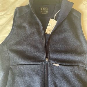 Figs navy blue vest